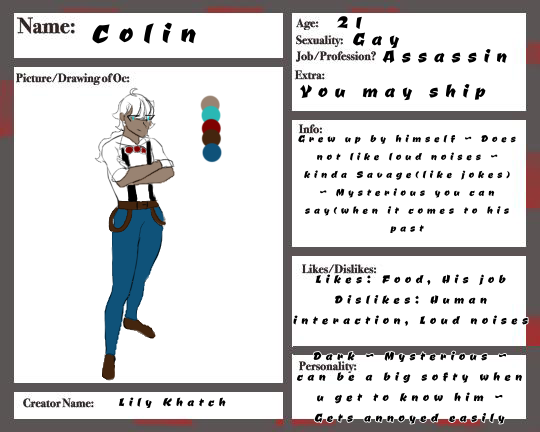 Vinum Sanguinolentum🍷Character Sheet