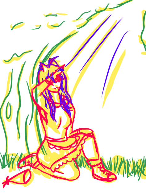 More detailed sketch for honey’s oc