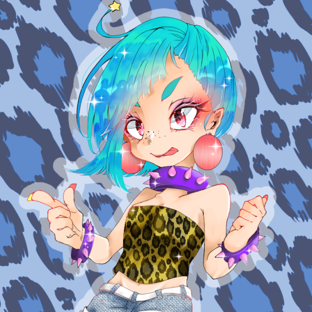 ギャル(デフォルメ)