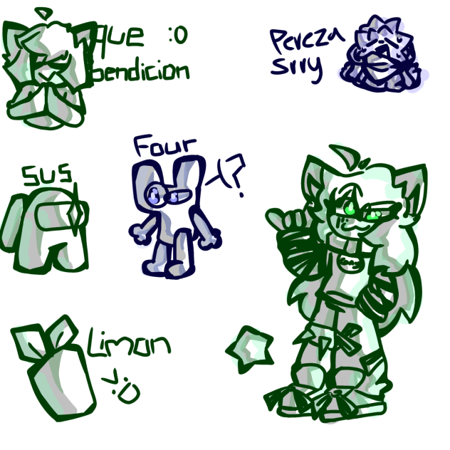 Garabatos de Isabella amaq