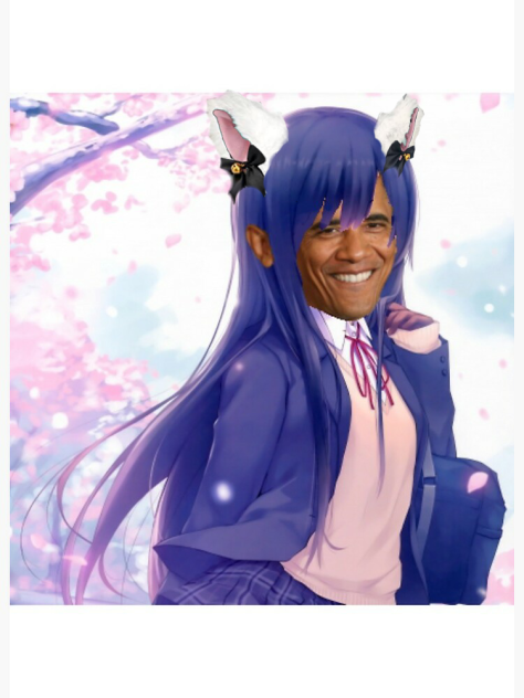 obama anime girl