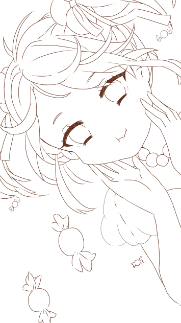 【線画】うちの子塗ってやってください