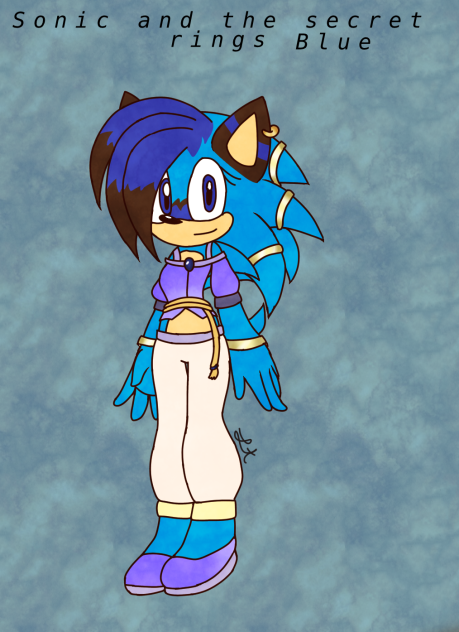 Blue secret ring desigh