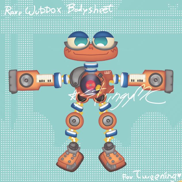 A bodysheet for the Rare Wubbox