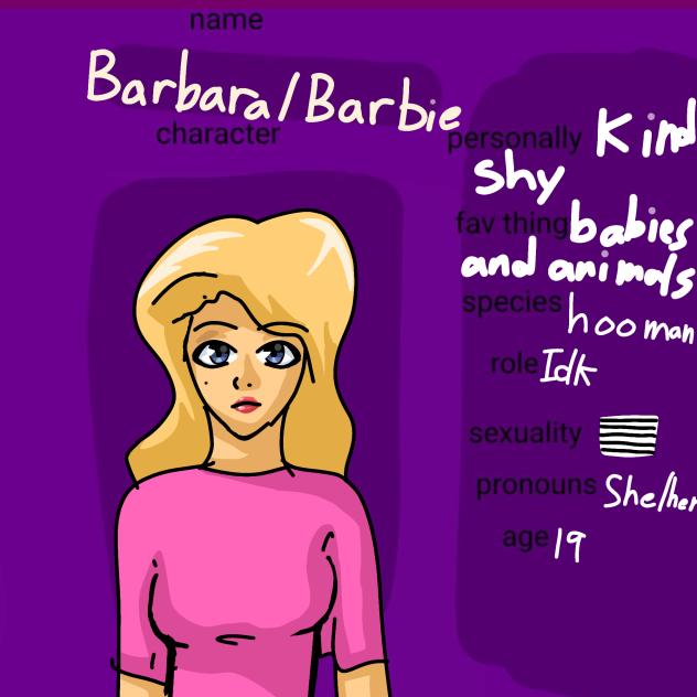 Barbie Character Sheet