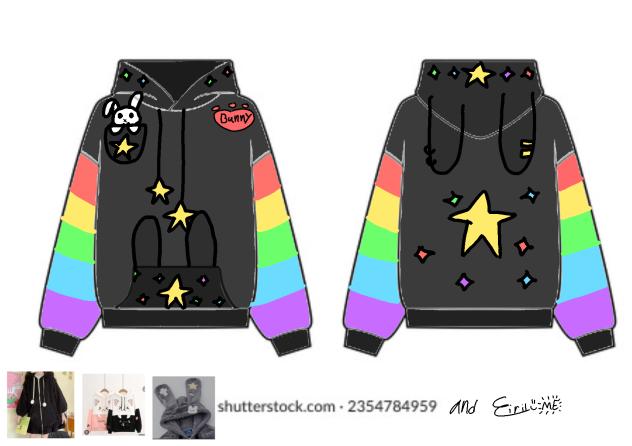 Bunny hoodie design