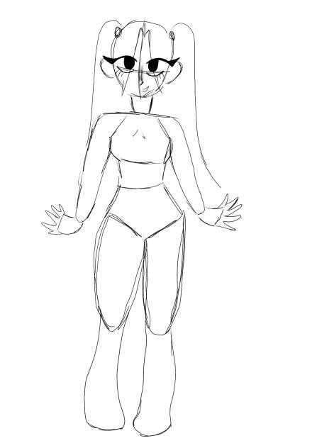 OC pop style sketch