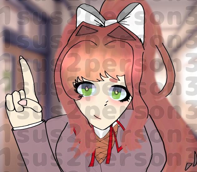 Monika in DDLC Doki doki literature club