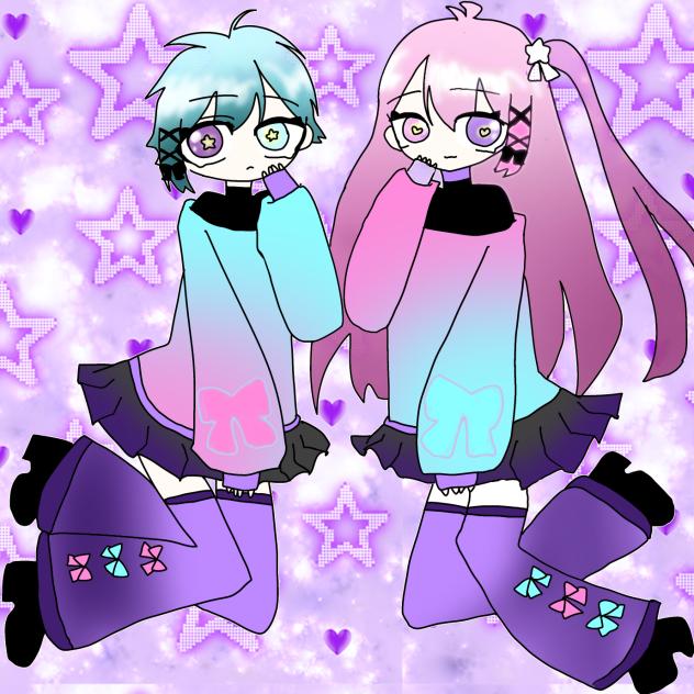 双子✖️🩵✖️🩷