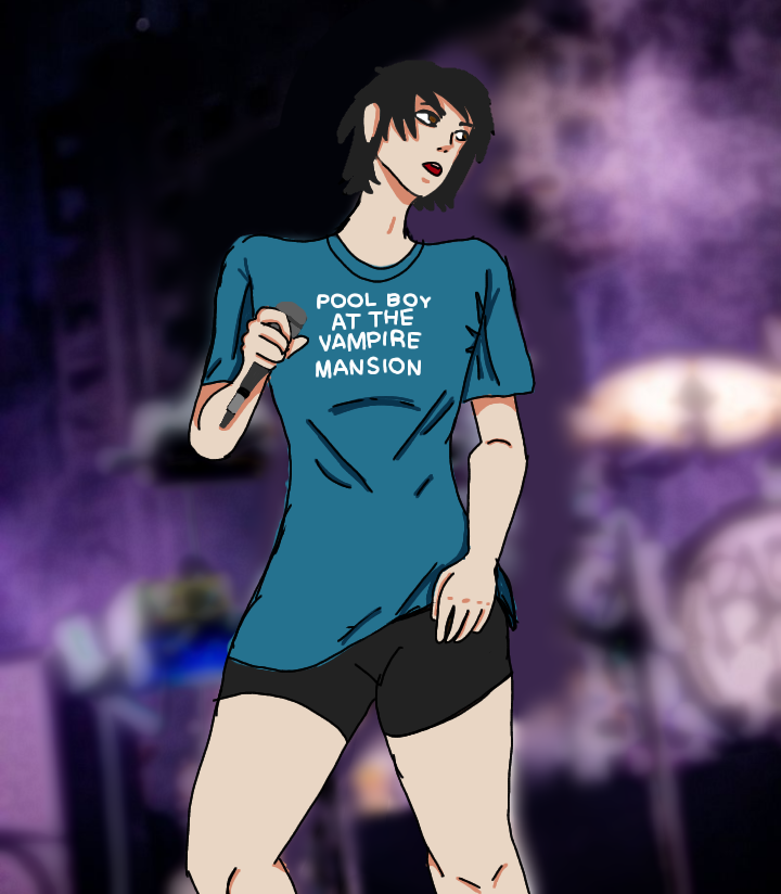 pool boy at the vampire mansion (Gerard) ibisPaint