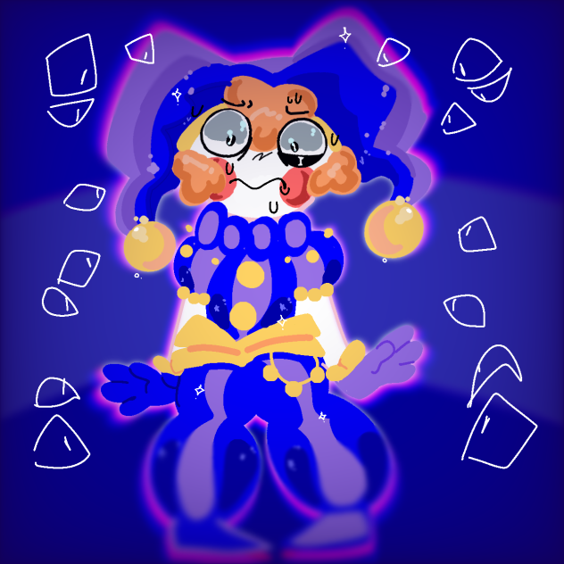 Noelle, the clown with stage fright.