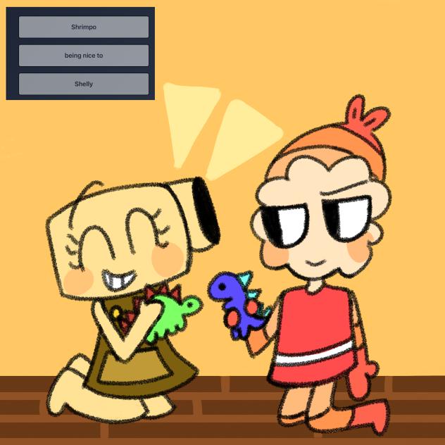 shelly and shrimpo!!