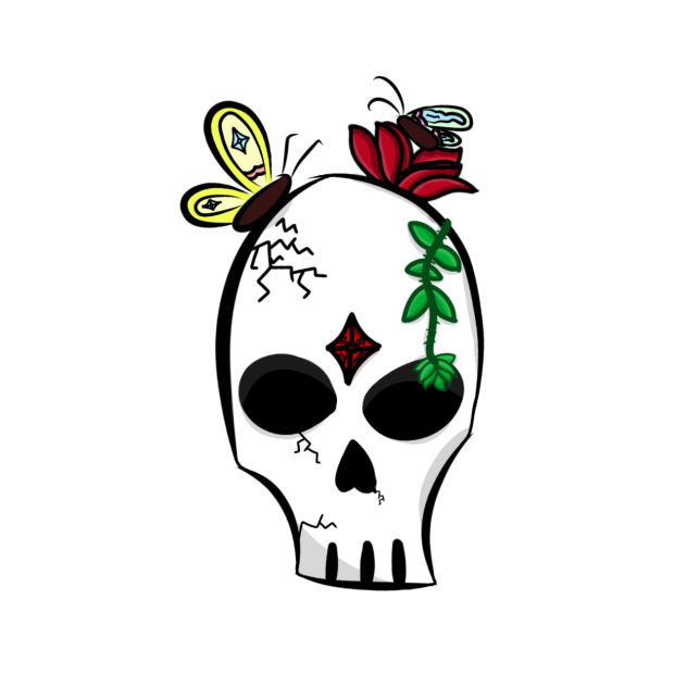 butterfly skull