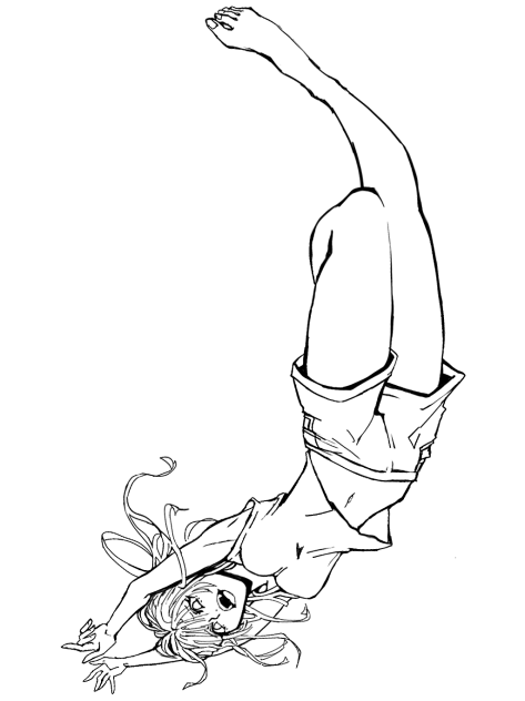 ダイヴ！（線画）