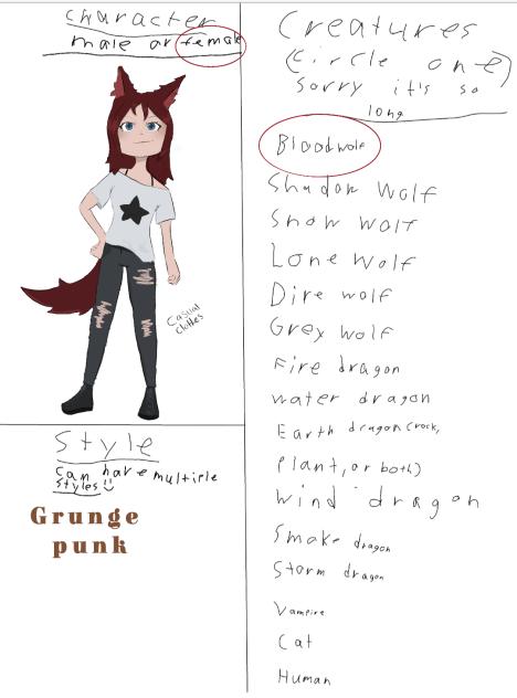 Character Sheet for DinoBailey