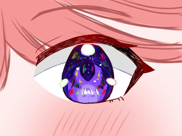 目の練習。