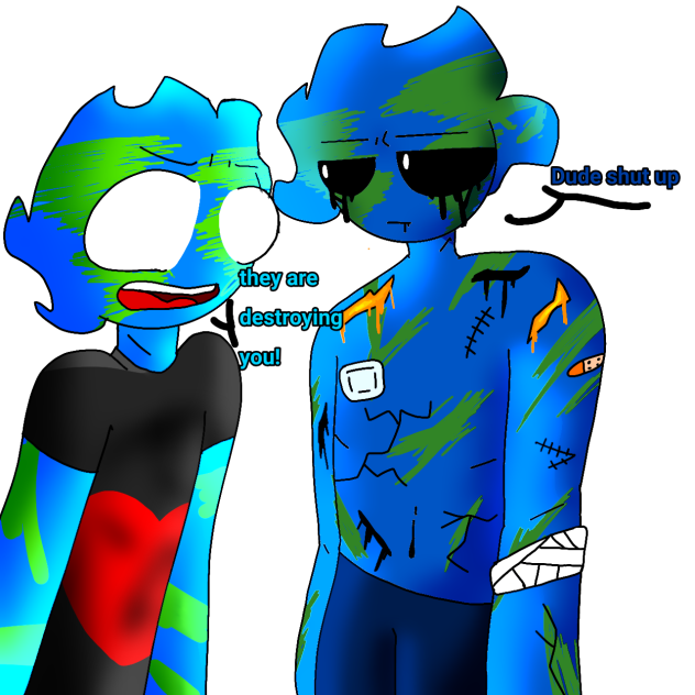 Earth meets the Earth from past