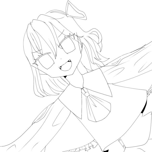 ルーミア線画