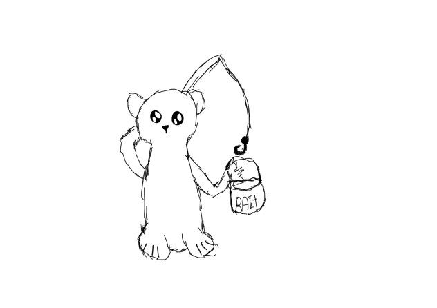 Bear on a fishing trip