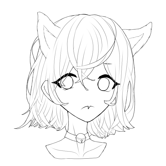 🌕🐺💫線画