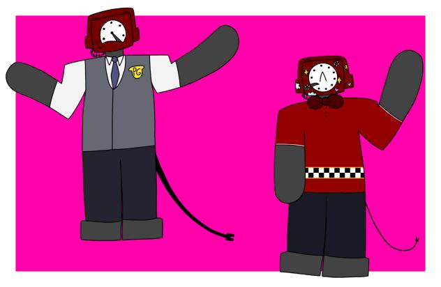 some old phone guy drawings