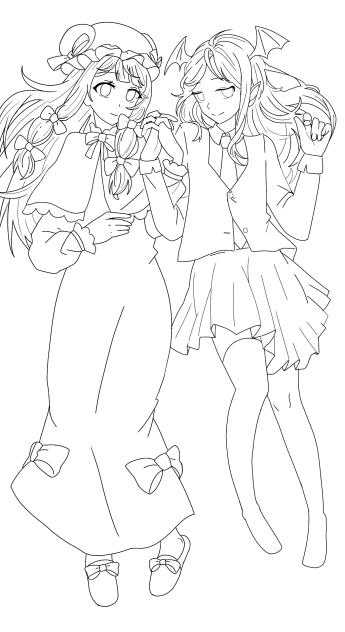 パチェこあ　線画