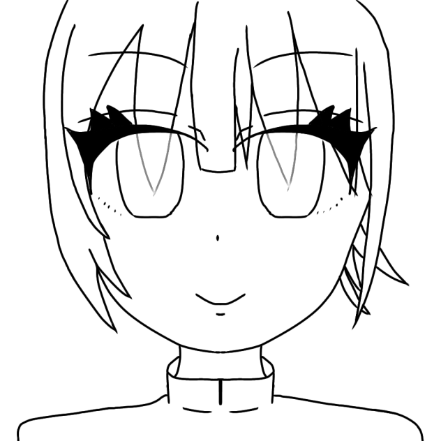 テキトーな線画