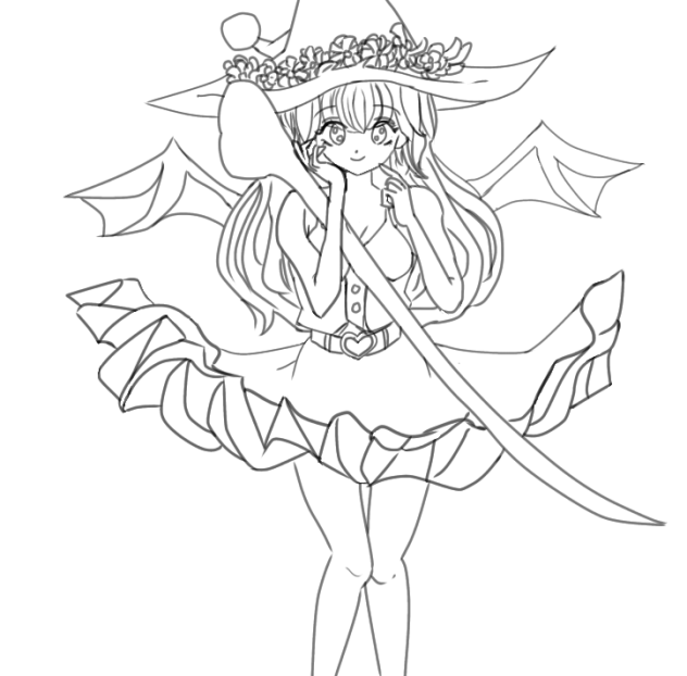 魔法少女風線画