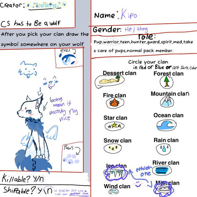 Cs for mistclan wolves