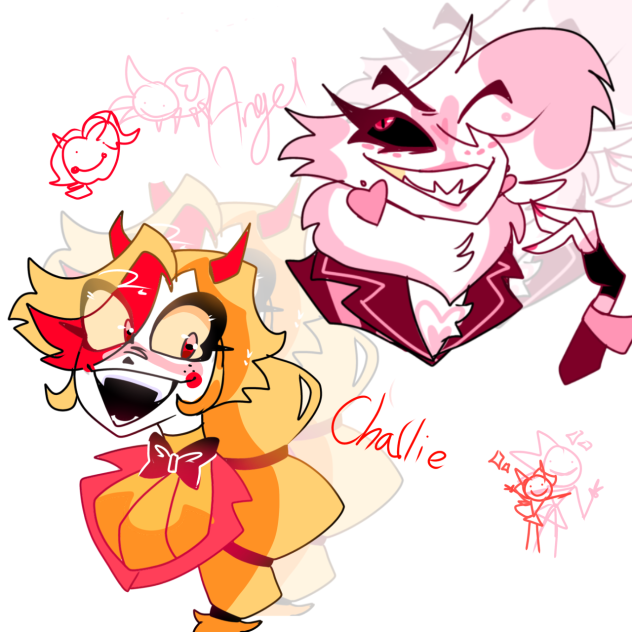 ANGEL AND CHARLIE DOODLE