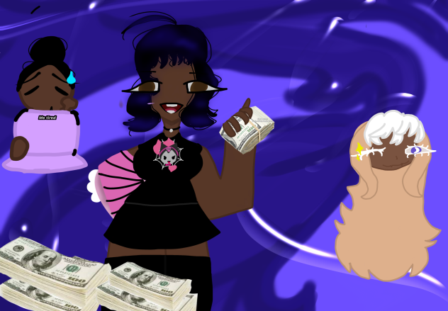 Me drawing my friend coff