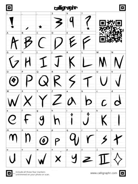Supernova Font Template