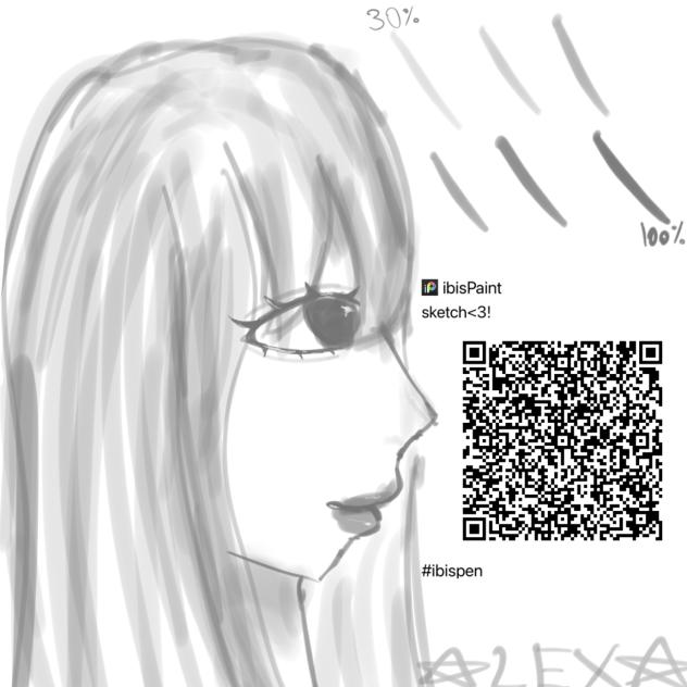 side profile attempt (with sketch brush)