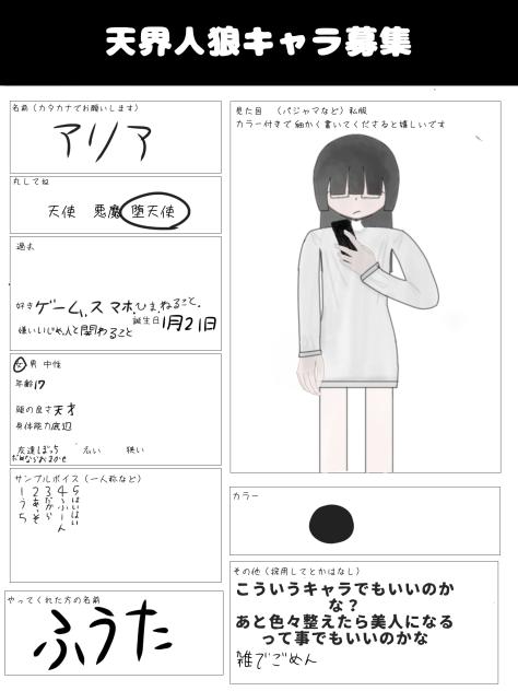 天界人狼キャラ