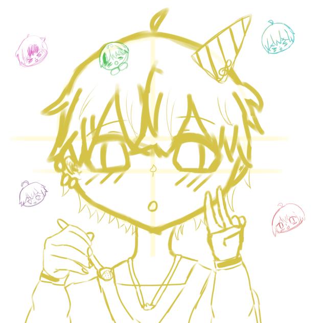 みことくんの誕生日！【ラフ】【自手注意】