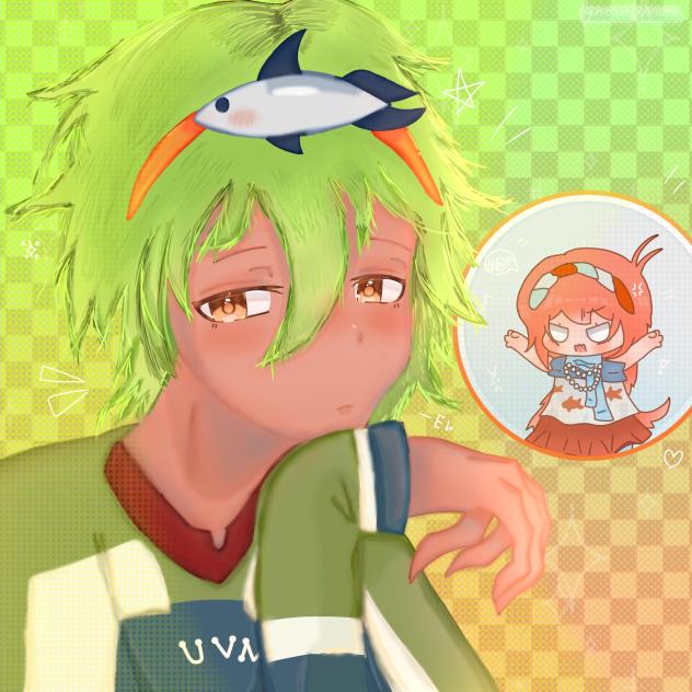 Xap Hoshino~‼️💚🧡❤🐟✨