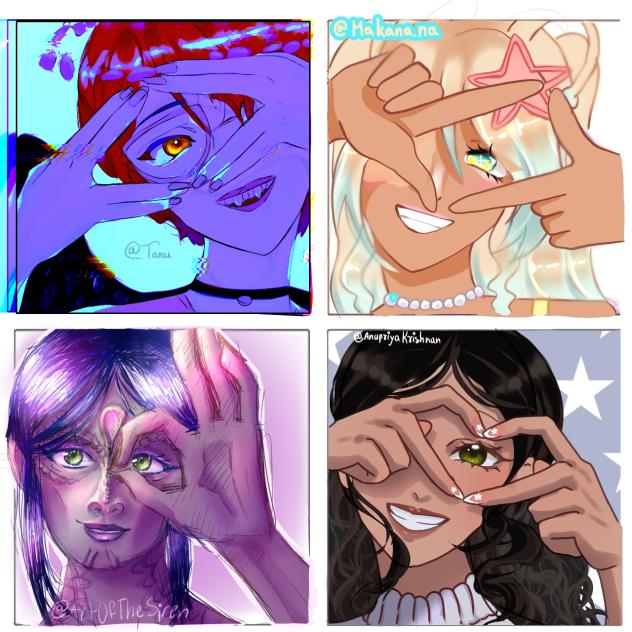 Oc poses collab! - ibisPaint