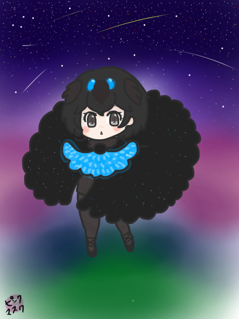 夜空とダンス