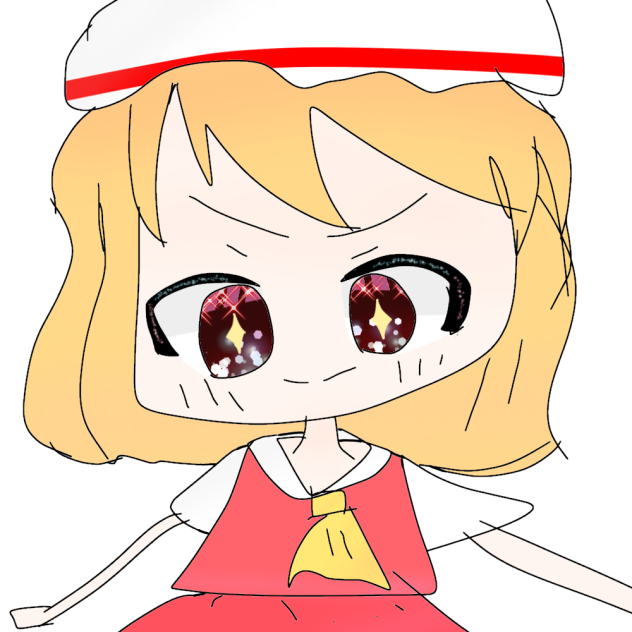 ちびさんが描いたフランの線画を塗らせていただきました〜〜！