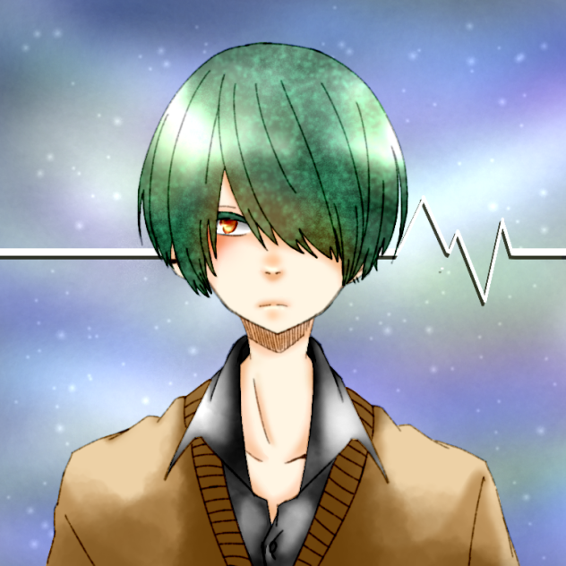 線画 マッシュ男子 拝借 Ibispaint