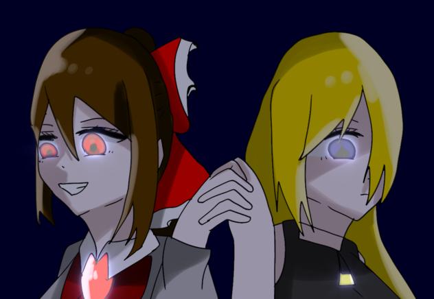 ちと魔理沙の目が変わる時の目の色変えたで！！