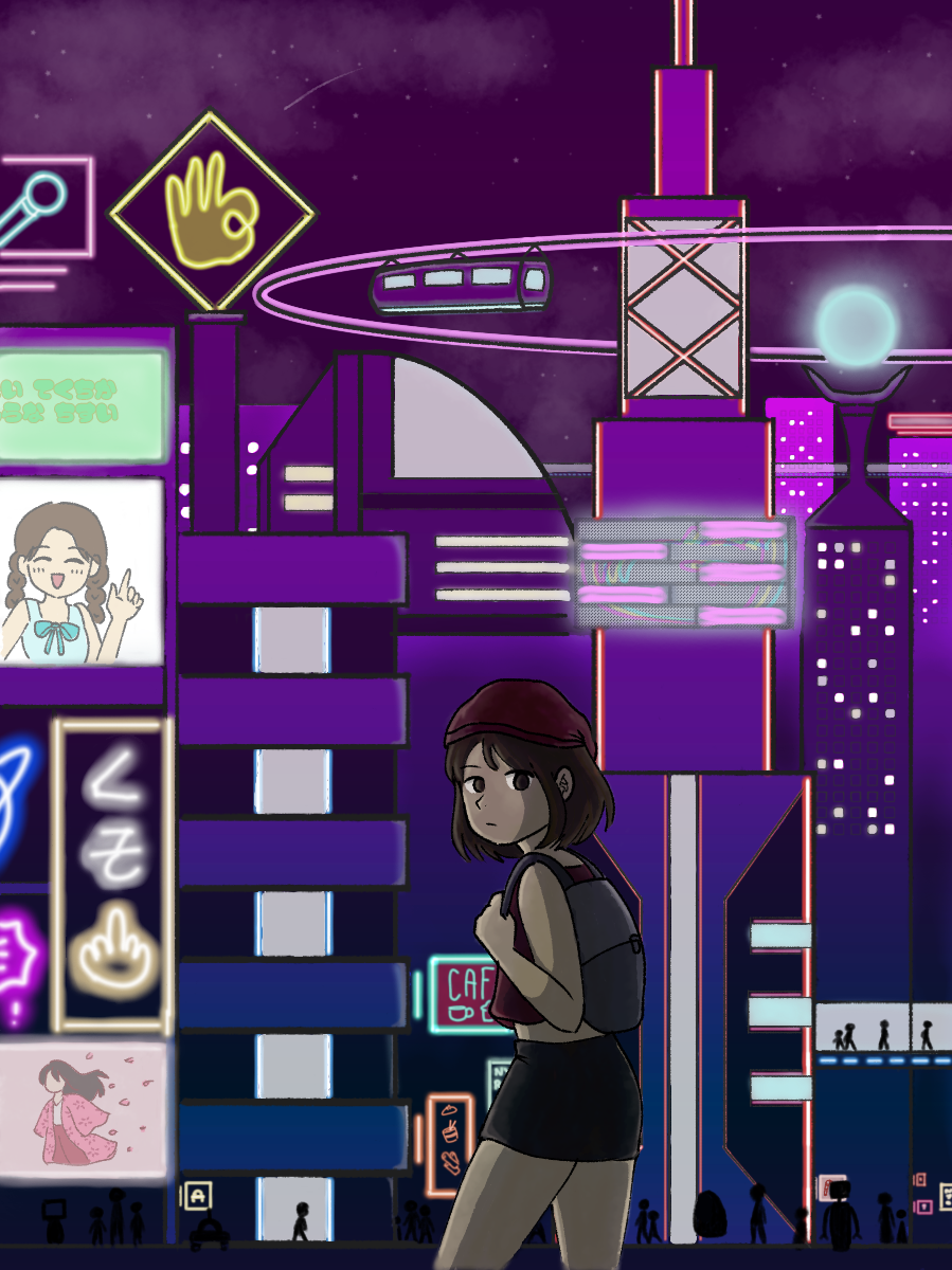 Purple light district ibisPaint