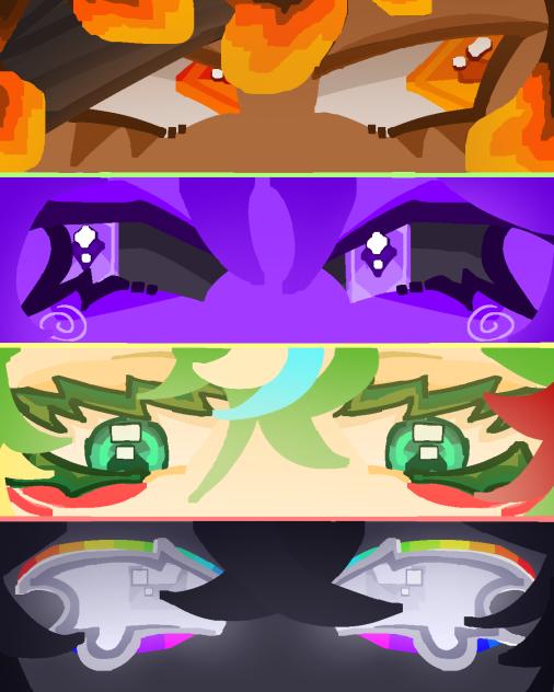 all 4 uu protags eyes