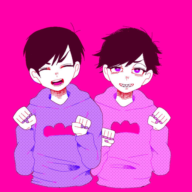 色松にゃんこポーズ