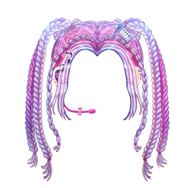 Singer's hair at live Concert
