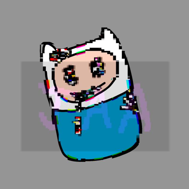 Accurate corrupted Finn art