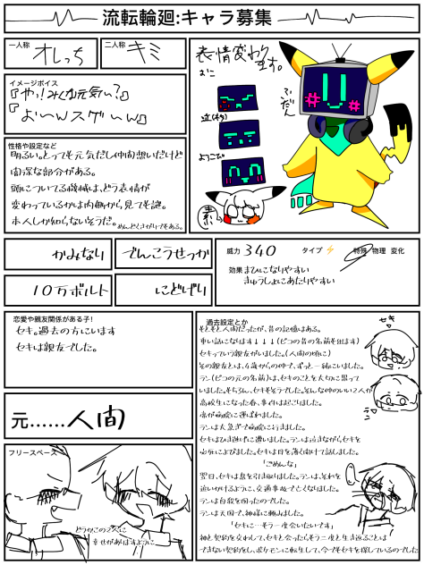 流転輪廻キャラ募集！！