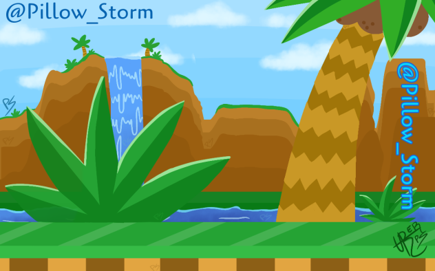 Green Hill Sonic background
