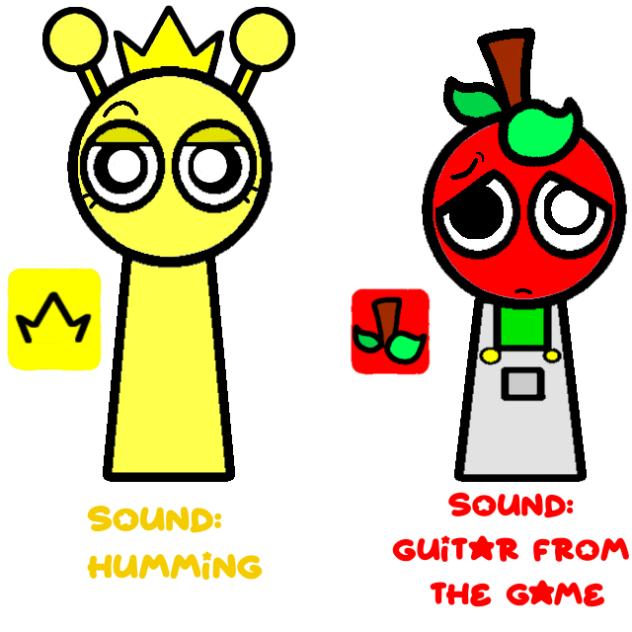 Sunny (my sprunki OC) and Andy Apple