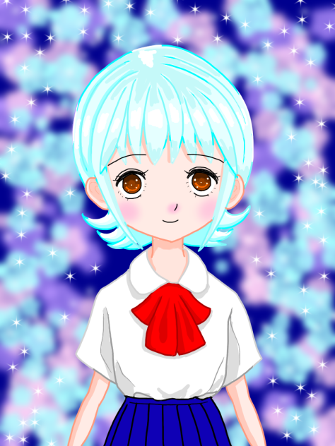 The girl in a uniform